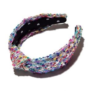 Lele Sadoughi metallic confetti headband